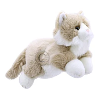 Full Bodied Puppet - Cat - Beige & White