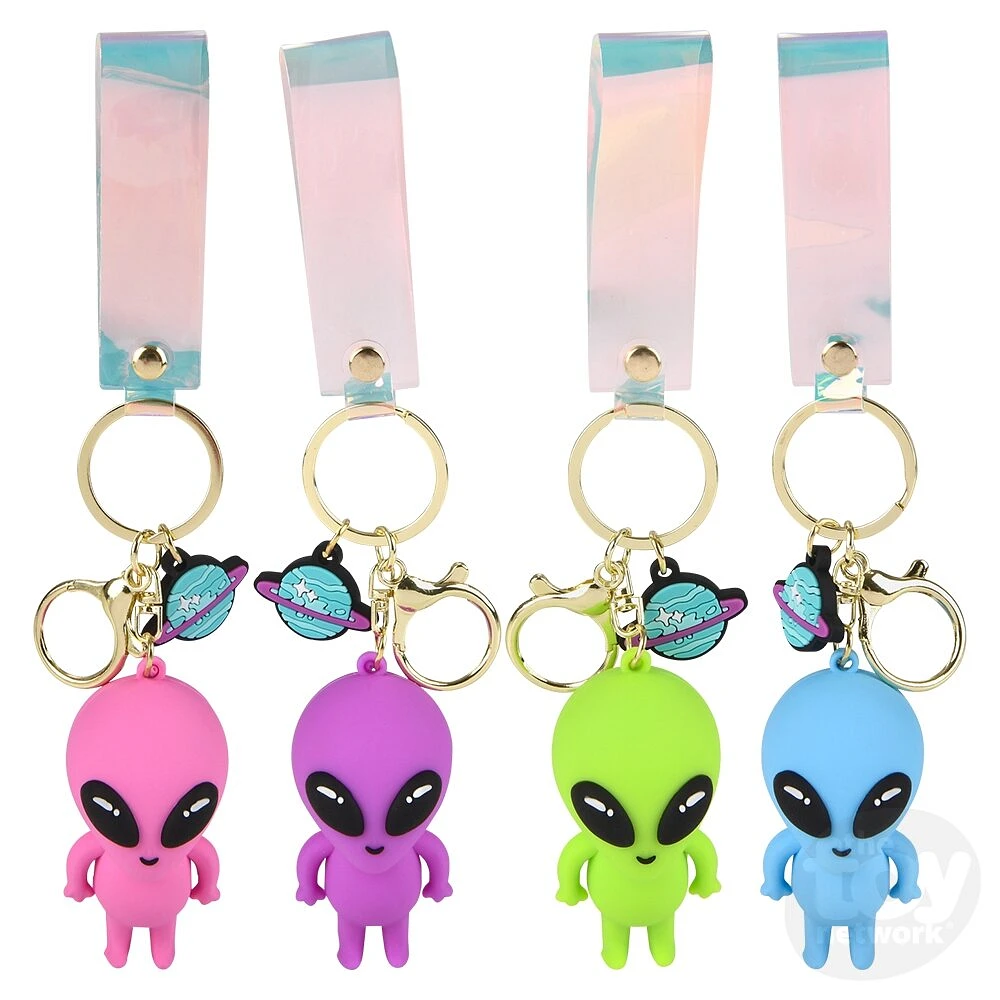 2.25" Alien Charm Wristlet Backpack Keyring