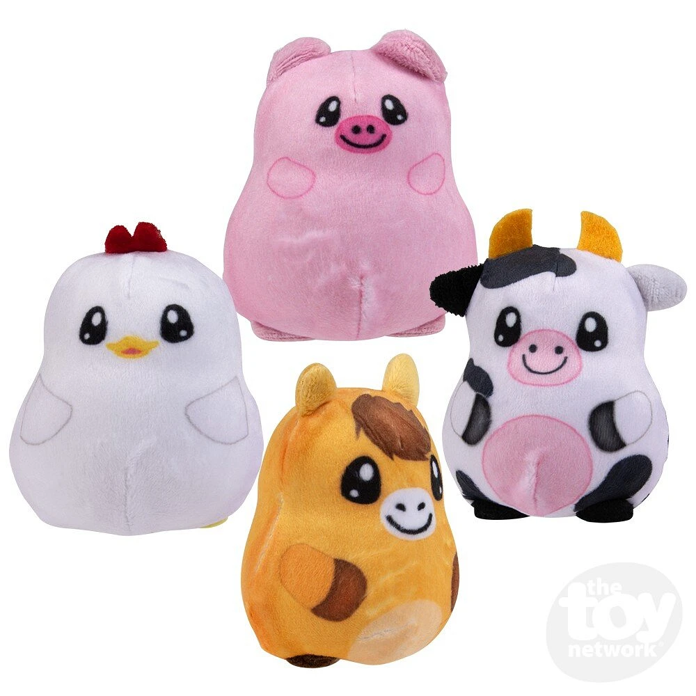 2.75" Sugar Squeeze Plush Farm Toy