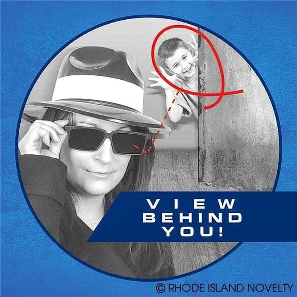 Spy Look Behind Glasses