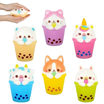 Squish Bubble Tea Animal 5"