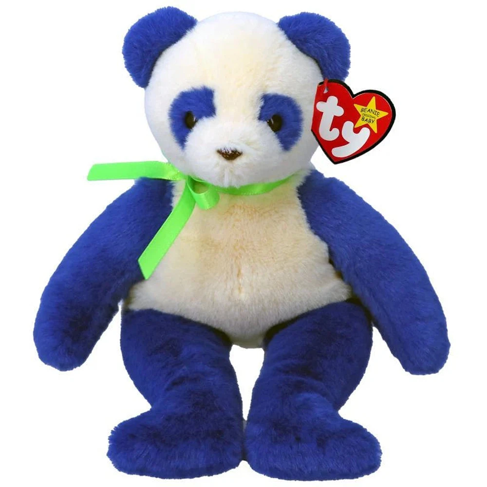 Beanie Baby - Domino II - Blue & White Panda