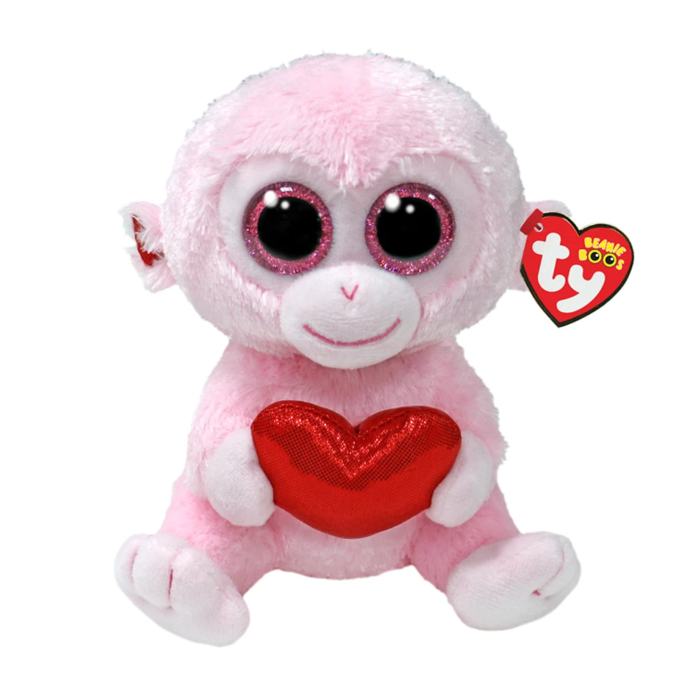 Beanie Boo's - Gigi Monkey with Heart - 6" Small