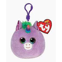 Squish A Boo - Rosette the Purple Unicorn - 5" Clip