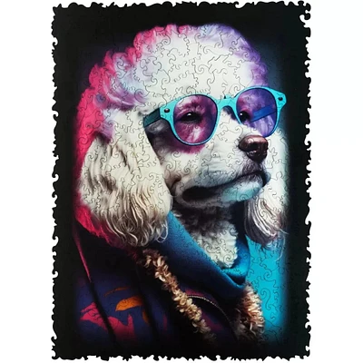 GlowUp - Sir Poodle Wooden Jigsaw Puzzle