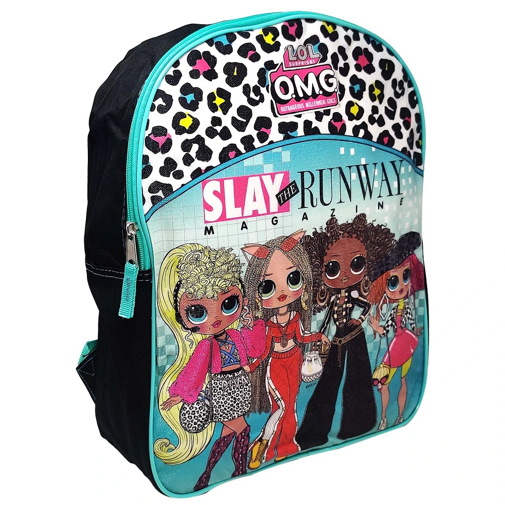 LOL OMG! 15" Plain Front 1 Pocket Backpack