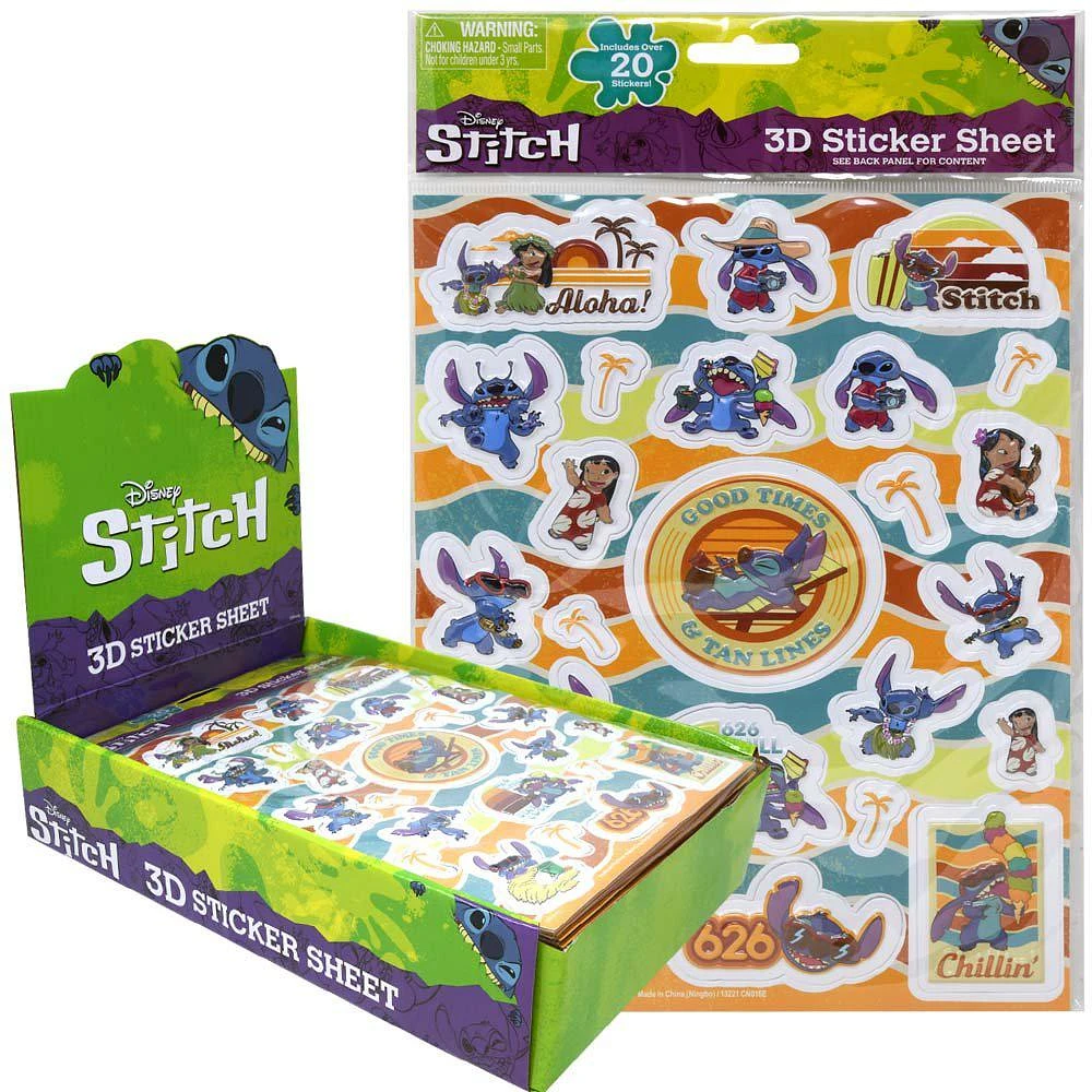 Stitch Raised Sticker Sheet