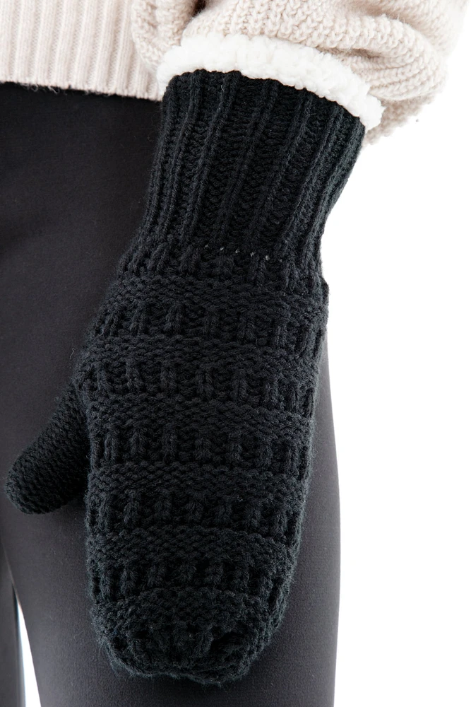 Black - mitaines doublées confortables