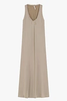 Robe longue soyeuse