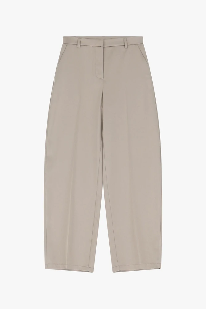Wide-Leg Satin Trousers