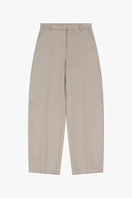 Wide-Leg Satin Trousers