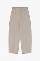 Wide-Leg Satin Trousers