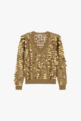 Knit Sequin Sweater