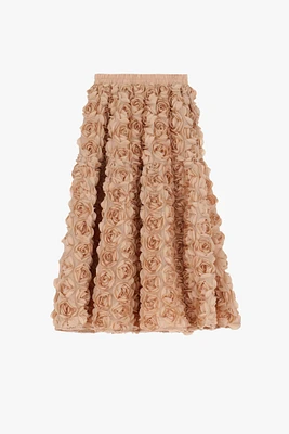 Jupe midi fleurie