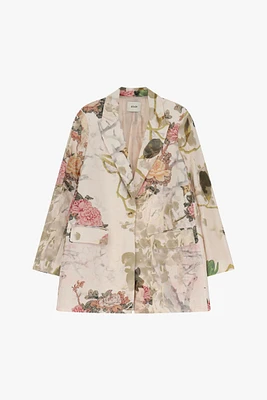 Blazer à imprimé floral