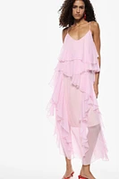 Robe superposée à fines bretelles