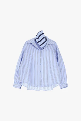 Chemise rayée à col classique