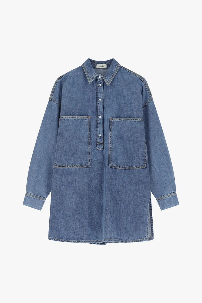 Chemise en jean surdimensionnée