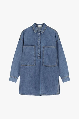 Oversized Denim Shirt