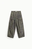 Leopard Print Cargo