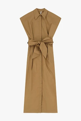 Robe en coton ceinturée