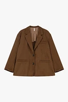 Suede Effect Blazer