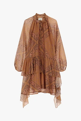 Robe courte imprimée