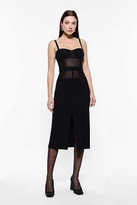 Robe bustier mi-longue