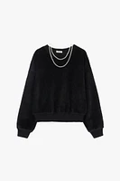 Plush Effect Sweatshirt
