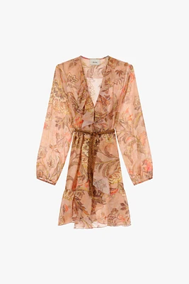 Mini robe fleurie