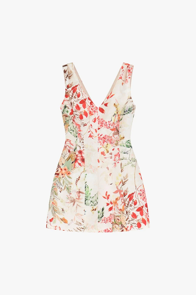 Mini robe fleurie