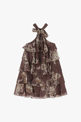 Ruffled Mini Dress