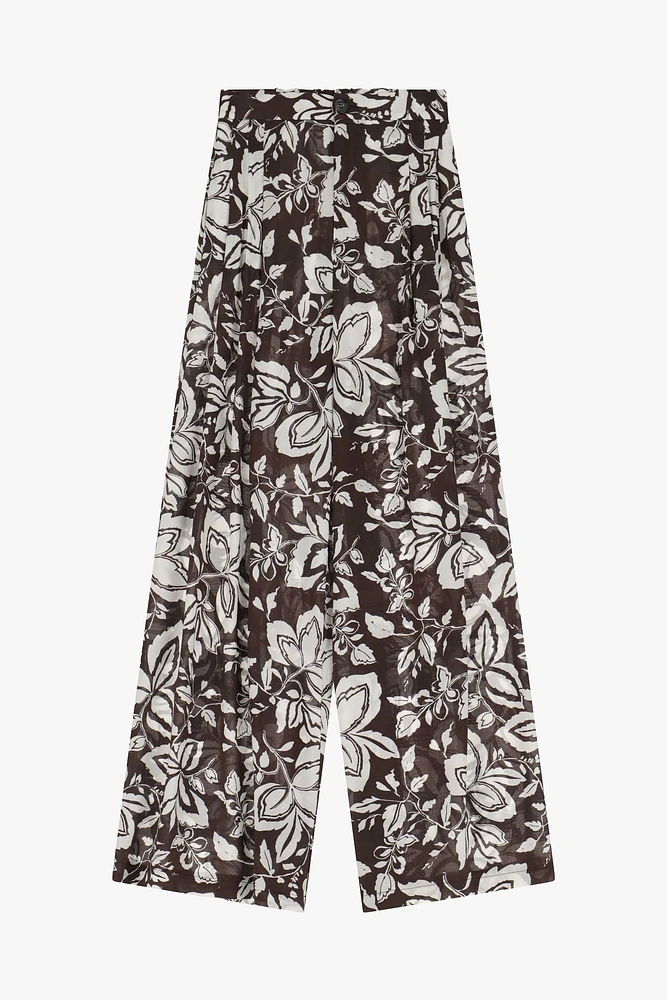 Tousers à imprimé floral