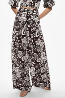 Tousers à imprimé floral