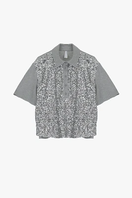 Polo à paillettes