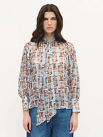 Graphic Cowboy Blouse