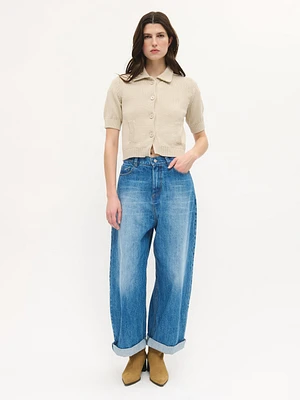 Knit Button Top