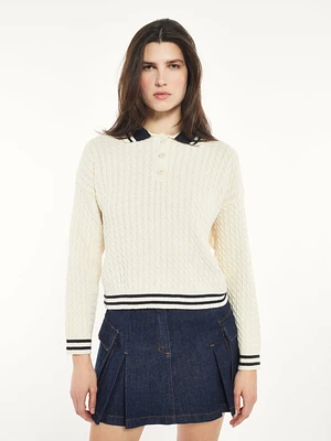 Knit Polo Sweater