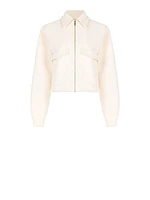 Veste à fermeture éclair centrée