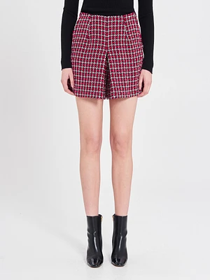 Holiday Tweed Skort