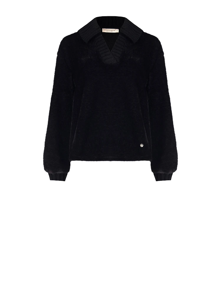 Textured V-neck Sweater