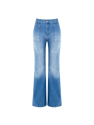 Lightly Stretch Straight Jeans