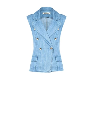 Veste en jean sans manches