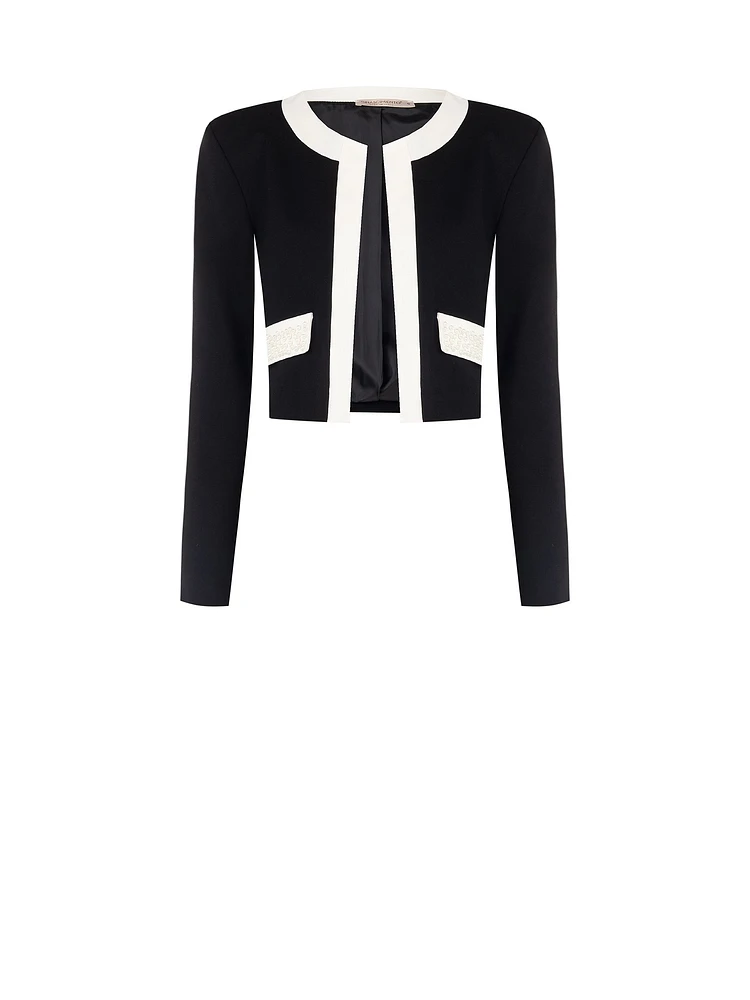 Cropped Contrasting Jacket