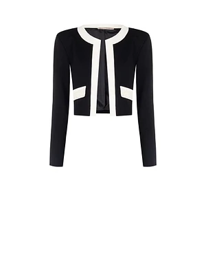 Cropped Contrasting Jacket