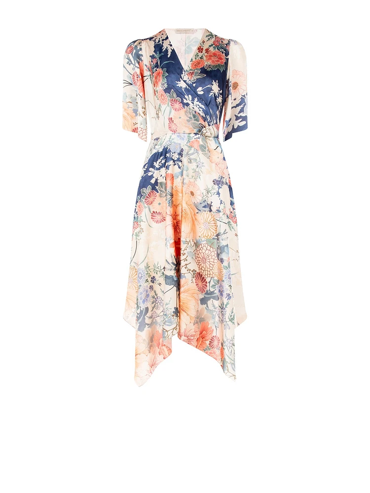 Robe mi-longue à pointes