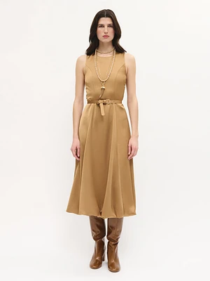 Belted Balloon Dress