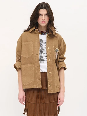 Shirt Jacket With Patches