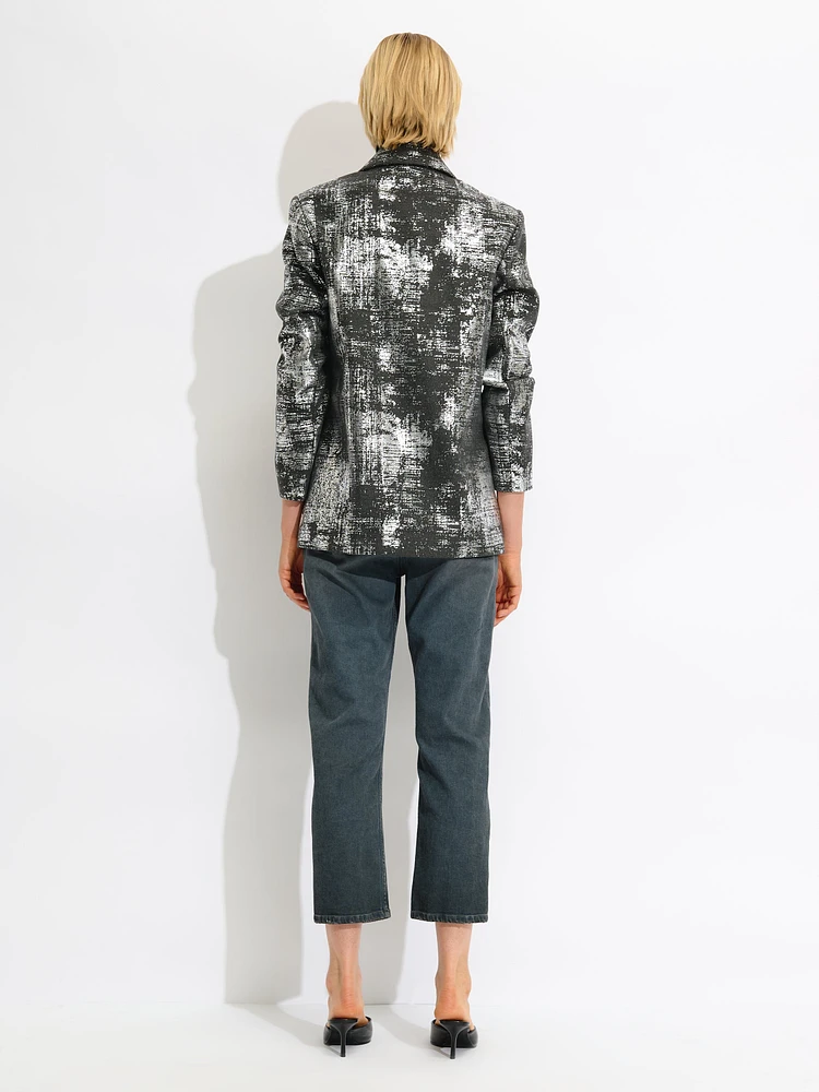 Metallic Detail Blazer
