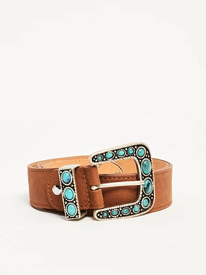 Turquoise Stone Western Belt